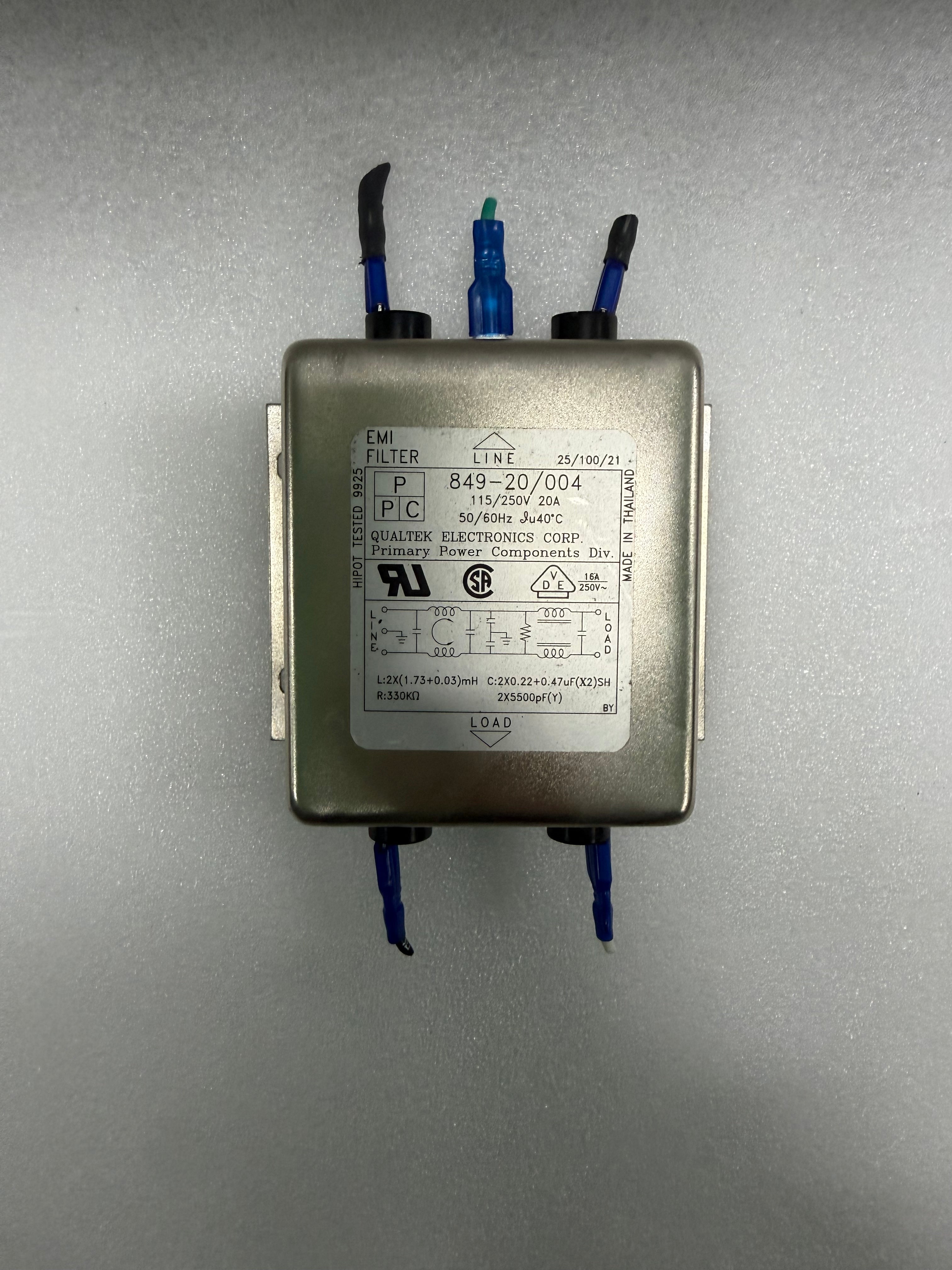 QUALTEK ELECTRONICS 849-20/004
