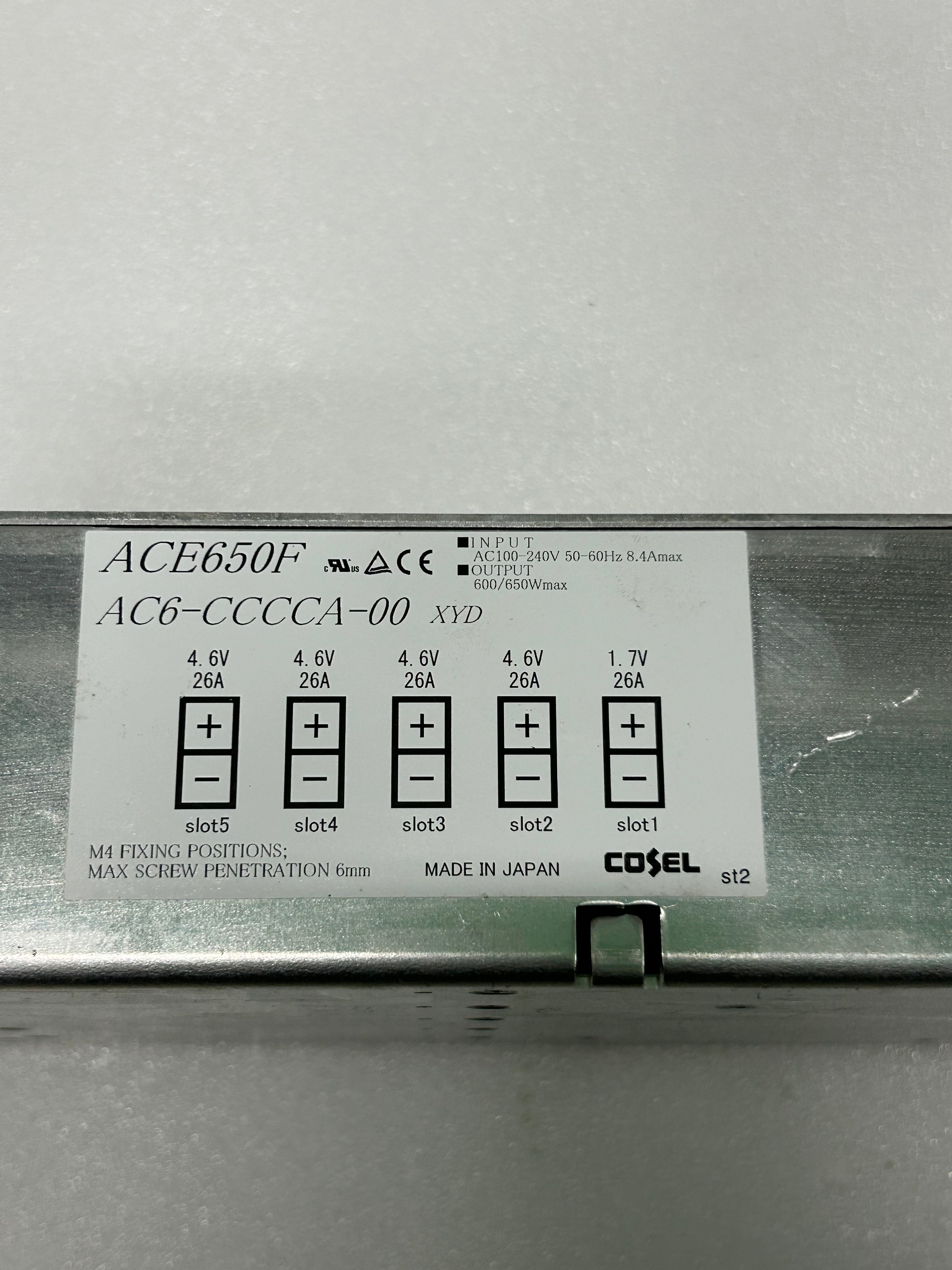 Cosel ACE650F AC6-CCCCA-00 XYD
