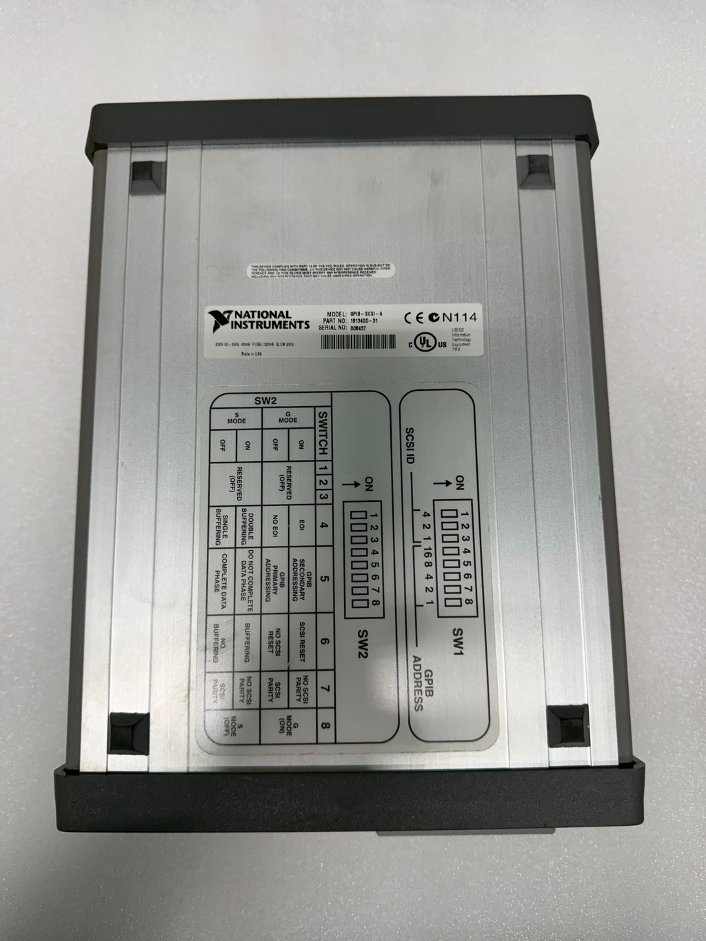 NATIONAL INSTRUMENTS GPIB-SCSI-A