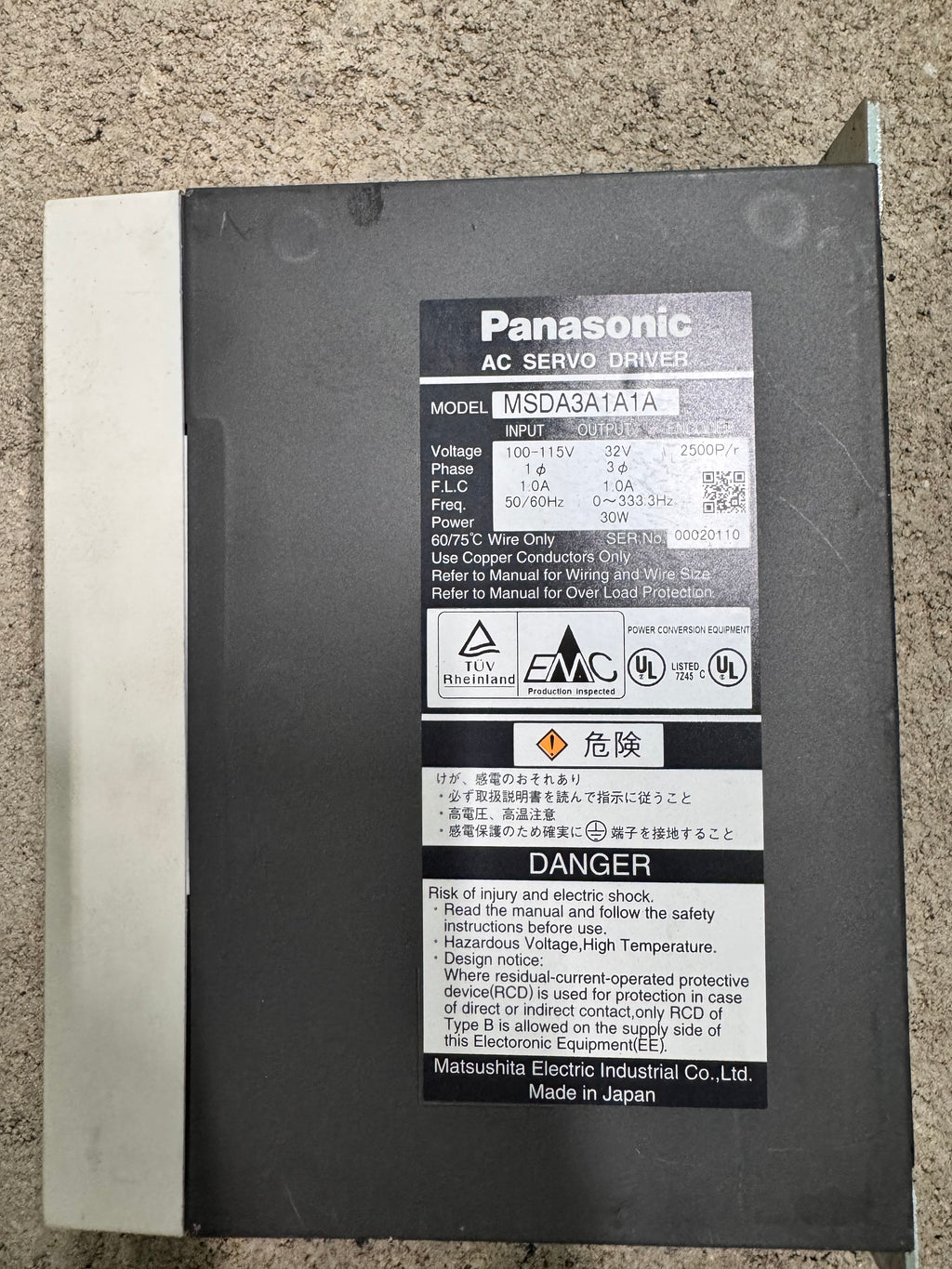 Panasonic MSDA3A1A1A