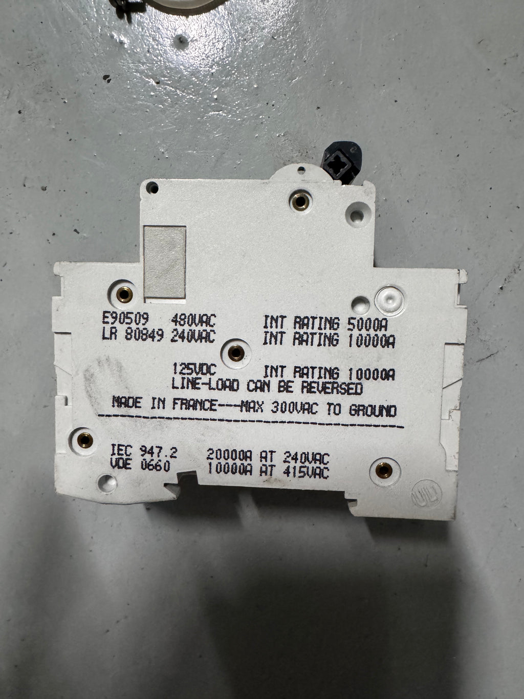 Merlin Gerin Multi9 C60N 1A-type C 480VAC