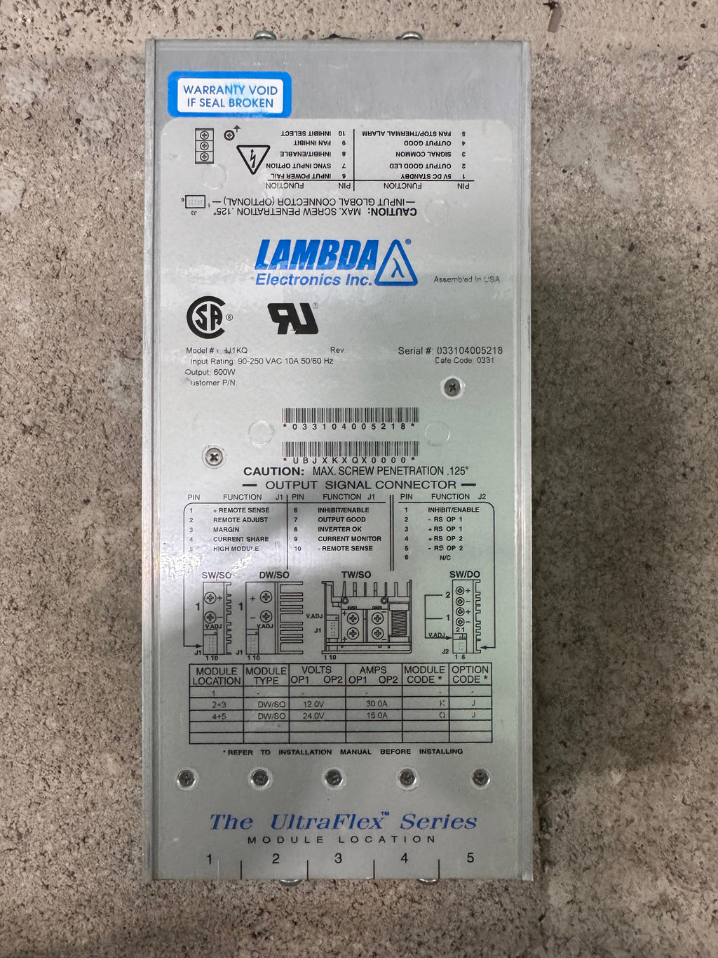 Lambda Electronics UBJ1KQ